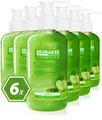 Produktbild: BRUBAKER Cosmetics 6er Pack Handwaschlotion Flüssigseife Apfel - 6 x 240 ml - im praktischen Spender - reinigt sanft und spendet Feuchtigkeit - für hygienisch saubere Hände