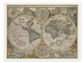 Produktbild: Poster Antike Karte der Welt, 1626