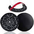Produktbild: Gleitscheiben Fitness von Amonax - Doppelseitige Slider-Übung core fitness scheibe Gym Gliding Discs für Bauchmuskeltraining Übungen Teppich Holzböden für Hause Training, gleitscheibe sport slides