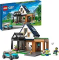 Produktbild: LEGO 60398 City Familienhaus mit Elektroauto, Puppenhaus Set mit Spielzeugauto und Zubehör, Bauen mit Modulen, modulares Bau-Spielzeug für Kinder ab 6 Jahren
