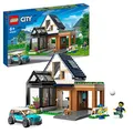 Produktbild: LEGO 60398 City Familienhaus mit Elektroauto, Puppenhaus Set mit Spielzeugauto und Zubehör, Bauen mit Modulen, modulares BAU-Spielzeug für Kinder ab 6 Jahren