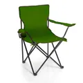 Produktbild: Faltstuhl grün Campingstuhl Anglerstuhl mit Getränkehalter & Tragetasche