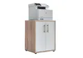 Produktbild: BMG Möbel Büromöbel-Set Office Edition Büromöbel Sonoma Eiche / Weiß Matt, (Schrank, Regal, Aktenschrank, Schreibtisch), Druckerschrank, individuell zusammenstellen