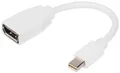 Produktbild: DIGITUS DisplayPort 1.2 Adapterkabel, mini DP - DP, 0,15 m