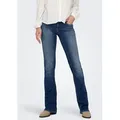 Produktbild: ONLY Bootcut-Jeans ONLBLUSH – Bootcut-Jeans mit niedriger Leibhöhe und Stretch bootcut fit, modisch, Denim, Baumwollmischung blau XS (34)