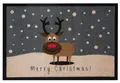 Produktbild: HANSE Home Fußmatte Christmas Reindeer, Türmatte, rechteckig, Höhe: 7 mm, In- & Outdoor, Rutschfest, Weihnachten, Waschbar, Wetterfest, Flur