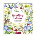 Produktbild: Jahresunabhängiger Geburtstagskalender, universale Geburtstagsübersicht zum Aufhängen mit floralen Motiven, liebevoll illustriert, 12 Monatsseiten, Spiralbindung, Grätz Verlag