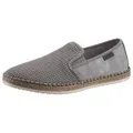 Produktbild: Rieker Espadrille Sommerschuh, Slipper, Freizeitschuh im Materialmix grau 43 EU
