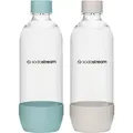 Produktbild: SodaStream Flaschen Blau/Beige, 2 Stück, 1L - Blau/Beige