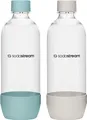 Produktbild: SodaStream Flaschen Blau/Beige, 2 Stück, 1L
