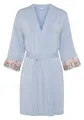 Produktbild: LASCANA Kimono, Kurzform, Viskose, Kimono-Kragen, Gürtel, mit bestickter Spitze