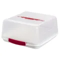 Produktbild: ENGELLAND Kuchen-Transportbox Tortenplatte Haube Box Kuchenplatte Rot