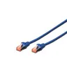 Produktbild: DIGITUS CAT 6 S/FTP Patchkabel bis RJ-45 M 3 m SFTP 6 geschirmt halogenfrei ohne Haken Blau RAL 5017 (DK-1644-030/B)