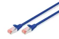 Produktbild: Digitus Patch-Kabel RJ-45 (M) zu RJ-45 (M) 3m Kupfer S/FTP Cat 6 blau