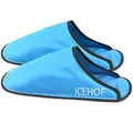 Produktbild: ICEHOF Kühl-Slipper (1 Paar) Sanfter Stoff - PremiumEdition Kühlsocken mit hochwertigem Gel - Kältetherapie für Füße Zehen bei Chemotherapie Rheuma Eis-Socken Chemo Kühlschuhe - OneSize Unisex