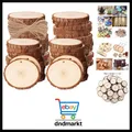 Produktbild: 50 Stück Holzscheiben, Rund 4-5cm Holz Log Scheiben Kit mit Loch Unvollendete...