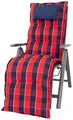 Produktbild: Kettler Polen KETTtex 0851 Auflage Relaxliegen Rom rot-blau kariert 170x50x9 cm (ohne Liege)