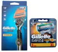 Produktbild: 8 Gillette Fusion5 Proglide Power Rasierklingen + Power Flexball Rasierer im Set