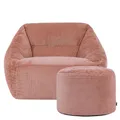 Produktbild: Icon Natalia Sitzsack Sessel und Hocker mit Füllung, Rosa