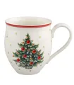 Produktbild: Villeroy Boch TOY'S DELIGHT Kaffeetasse Grün Rot Weiß Porzellan 390 ml