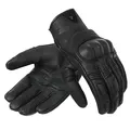 Produktbild: REBELHORN Thug II Motorradhandschuhe Herren | Ziegenleder | Perforiert | SAS-TEC Paneele zur Absorption von Schlag | Atmungsaktives Futter | Unterstützung für Touchscreens