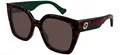 Produktbild: GUCCI Womens GG1300S Sunglasses, Havana-Havana-Brown, 55