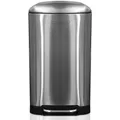 Produktbild: Karat Mülleimer Cubo aus Edelstahl Treteimer mit Absenkautomatik 30 Liter Silber