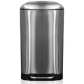 Produktbild: KARAT Mülleimer Cubo - Treteimer mit Senkautomatik - Herausnehmbarer Abfallbehälter - 30 Liter - Silber
