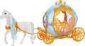 Produktbild: Disney Prinzessin Cinderella’S Rollen Kutsche mit Gold Details & Weiß Pferd