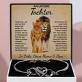 Produktbild: Tochter Armband mit Geschenkbox, Zirkonia - Perfekte Geschenk - NAMI_HEARTBRACELET