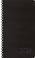 Produktbild: Taschenkalender Wochentimer Small Schwarz 2026: Terminplaner mit Wochenkalendarium. Ringbuch mit Hardcover. 1 Woche 2 Seiten. 8,7 x 15,3 cm