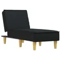 Produktbild: vidaXL Chaiselongue Schwarz Stoff
