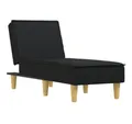 Produktbild: vidaXL Chaiselongue Chaiselongue Schwarz Stoff, 1 Teile