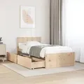 Produktbild: vidaXL Massivholzbett ohne Matratze 90x190 cm Kiefernholz