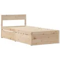 Produktbild: vidaXL Massivholzbett ohne Matratze 90x190 cm Kiefernholz 846804