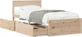 Produktbild: vidaXL Massivholzbett ohne Matratze 90x190 cm Kiefernholz