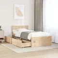 Produktbild: Massivholzbett Ohne Matratze 90x190 Cm Kiefernholz Vidaxl