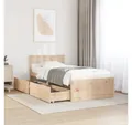 Produktbild: vidaXL Bett, Massivholzbett ohne Matratze 90x190 cm Kiefernholz