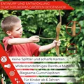 Produktbild: FLITZEBOGEN Bamboo Set 40 Zoll Kinderbogenset mit 10 Pfeilen ab 7 Jahre Anfänger