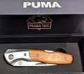 Produktbild: Puma TEC Taschenmesser AISI 420  Back Lock Olivenholz  Edelstahlbacken