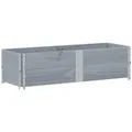 Produktbild: vidaXL Palettenbett Paletten-Aufsatzrahmen 2 Stk. Grau 150x50 cm Massivholz Kiefer (2-tlg) grau 50 cm x 150 cm x 41 cm