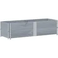 Produktbild: Vidaxl - Paletten-aufsatzrahmen 2 Stk. Grau 150x50 Cm Massivholz Kiefer