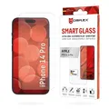 Produktbild: Displex Smart Glass (9H) für Apple iPhone 14 Pro, Montagesticker, unzerbrechlich, ultra-dünn, unsichtbar