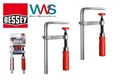 Produktbild: BESSEY 2x Profi Ganzstahl-Tischzwinge GTR12 120/60mm für Führungsschienen