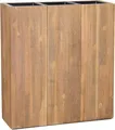Produktbild: VIVANNO Pflanzkübel Raumteiler Sichtschutz Holz ELEMENTO Braun - 75x64x25