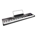 Produktbild: RockJam 88 Key Digital Piano Keyboard Piano with Full Size Semi-Weighted Keys, Power Supply, Sheet Music Stand, Piano Note Stickers & Simply Piano Lessons