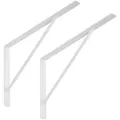 Produktbild: SO-TECH® Wandregalhalter Regalkonsolen mit Querstrebe zur Stabilisierung, 2-tlg., 600 x 375 x 40 mm, weiß, pulverbeschichtet weiß 4 cm x 37.5 cm x 60 cm