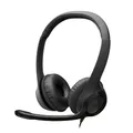 Produktbild: Logitech H390 kabelgebundenes Headset für PC/Notebook, Stereo-Kopfhörer mit Mikrofon mit Geräuschunterdrückung, Stereo, Bedienelemente am Kabel, Works with Chromebook – SCHWARZ