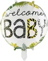 Produktbild: Folienballon Rund Welcome Baby 45cm Luftballon Geburt Ballon Partyballon Deko