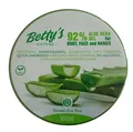 Produktbild: Betty's Nature 92% Aloe Vera Gel für Körper Gesicht Hand ohne Alkohol 300 ml OVP